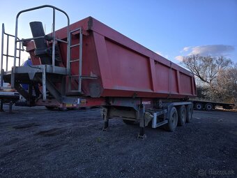 SKLÁPĚCÍ NÁVĚS SCHMITZ r.2002, nápravy SAF - 2