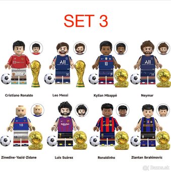 Figúrky futbal 2 (8ks) typ lego - nové - 2