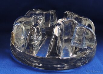 sklenený podstavec alebo držiak na čajovú sviečku. - 2