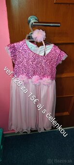 Spoločenské šaty s čelenkou veľ 128 - 2