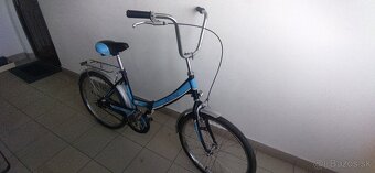 Predám skladací bicykel 24" kolesa. Zadná brzda kontra. Ser - 2