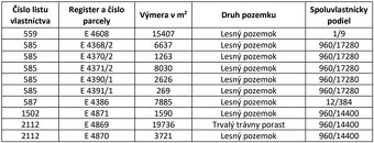 Čičarovce - 4.700 m2 LESNÉ POZEMKY - 2