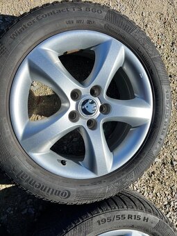 5x100 r15 6J ET43 original Fabia 2 195/55r15 zimne - 2