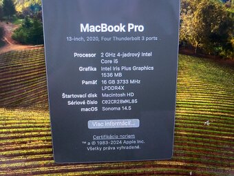MacBook Pro 13” (2020, Intel i5, 16 GB RAM, 256 GB SSD) - 2