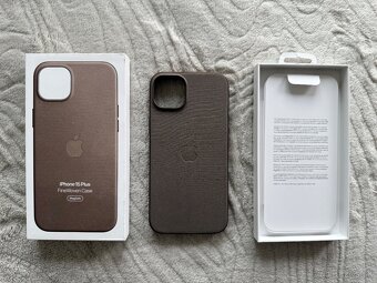 NOVÝ kryt pre Apple 15 Plus tkaninový - béžový - 2