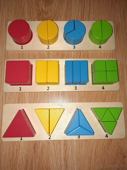 Drevené skladačky Montessori - 2