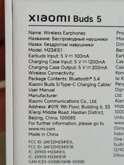 Xiaomi Buds 5 – nové - 2