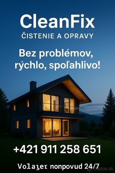 ČISTENIE A OPRAVY, 24/7, región ORAVA - 2