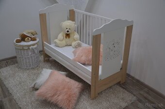 Detská postielka Žirafka s bariérkou 2v1 - 2