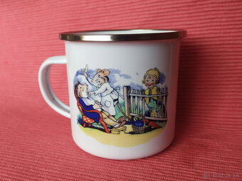 Smaltované hrnčeky s retro obrázkami - 2