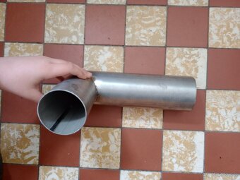 Predám nerezové koleno D80mm - 2