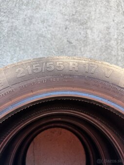 Predam letné pneumatiky Continental 215/55 R17 V - 2