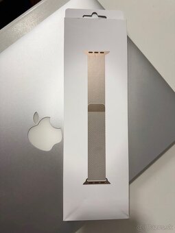 ✅⌚️Apple Watch 42mm Gold Milanese Loop 🆕 nové, raz nosené - 2
