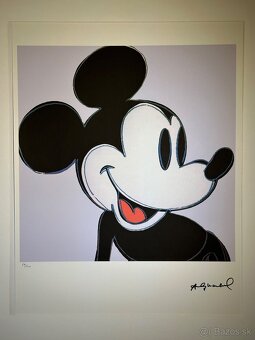 Andy Warhol "Mickey Mouse" Limitovaná edícia_Certifikát - 2