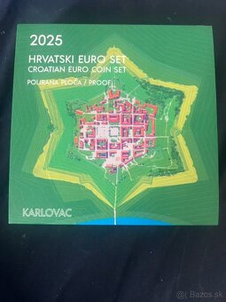 Sada Euro minci proof Chorvátsko 2025 Karlovac - 2