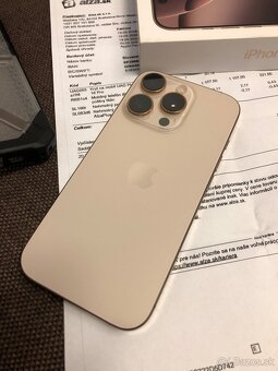 Apple iPhone 16 Pro 256GB Desert Titanium, TOP stav - 2