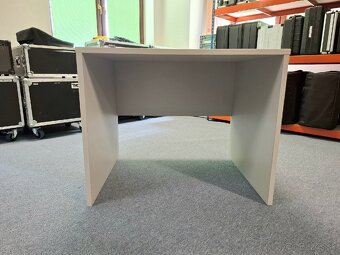 Kancelársky stôl sivý, hĺbka 80 cm - 2