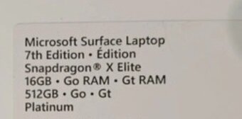Microsoft Surface Laptop 7 – Copilot+ PC  15′′ | Snapdragon - 2