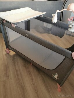 Cestovná postieľka Kinderkraft Joy Pink s komplet doplnkami - 2