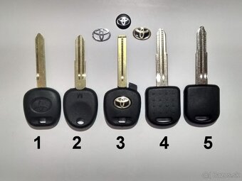 Toyota autokluč obal kluča tlačítka spínače - 2