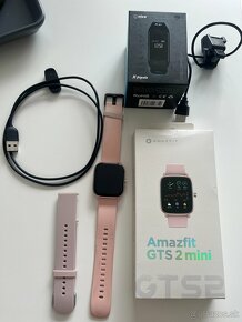 Amazfit GTS 2 mini Flamingo Pink + zdarma fitness náramok - 2