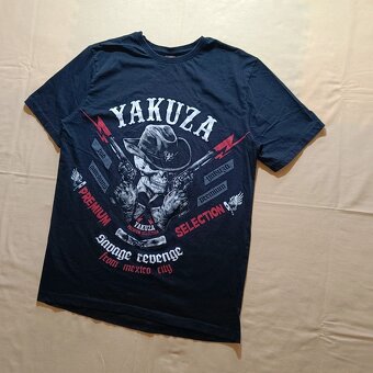 Yakuza premium selection čierne tričko s potlačou YPS M - 2