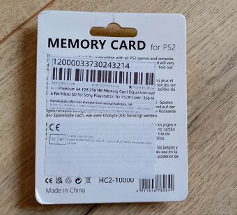 PS2 Memory Card 256mb nová nerozbalená playstation - 2