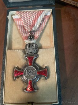 záslužný strieborný kríz 1849 FJ Rakúsko Uhorsko - 2