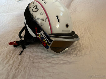 Casco detská lyžiarska prilba s okuliarmi - 2
