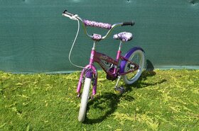 Detsky bicykel ružový, dievčenský, 16'' kolesá - 2
