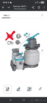 Piesková filtračná pumpa nová bestway 58497 - 2