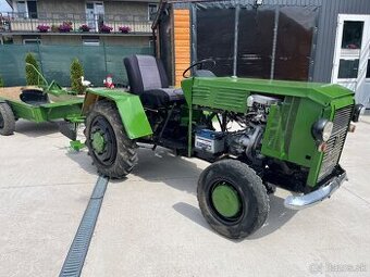 Predám malo traktor domácej výroby+oboravač/vlečka/pluch - 2