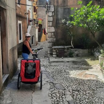 príves na bicykle pre psov - 2