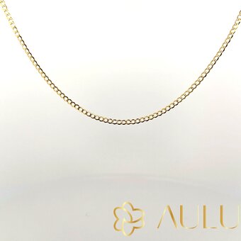 💎 AULU SlimCuban | Pánsky náhrdelník z 14K zlata | 3,59 g - 2