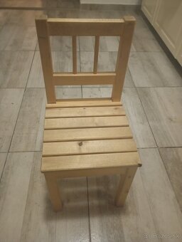 Drevená stolička detská IKEA - 2