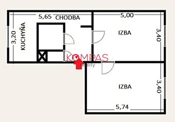 NOVÁ SUPER CENA 2-IZB. BYT V PRIAMOM CENTRE MESTA ZVOLENA - 2