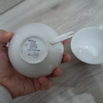 československý porcelán šálky poháre - 2