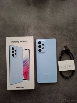 Samsung Galaxy A53 5g Awesome blue+príslušenstvo - 2