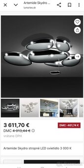Artemide stropné svietidlo - 2