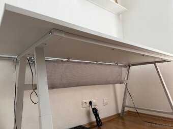 Herný PC stôl IKEA x ROG (UTESPELARE / svetlosivý) 160x80 cm - 2
