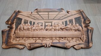 Predám obraz posledná večera ako na papieri 100x55cm - 2