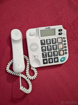 MAXCOM KXT480, Telefón pre seniorov, biely - 2