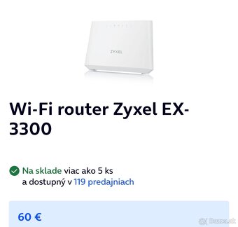 Zyxel príjmač + router - 2