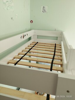 Poschodova postel biela Drevona - 2