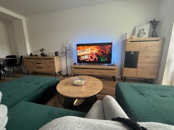 Smaragdova sedacia súprava v tvare U 3,82m - 2