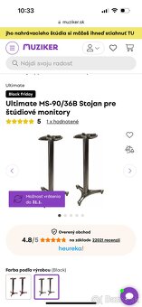 Ultimate MS-90/36B stojany na reproduktory - 2