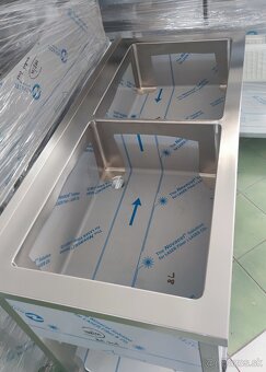 Nerezové drezy na gastro potreby, dvojdrez, umývadlo - 2