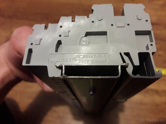 Radové svorky Wago do 2,5mm komplet + din lišta - 2