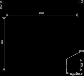 Sprchová vanička 120x90 NOVÁ 2. trieda - 2