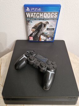 PlayStation 4 Slim 500GB čierna herná konzola - 2